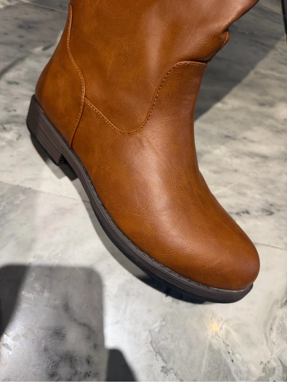 Women's Over-the-Knee Buckle Riding Boots - Cognac journee collection 10 extra w